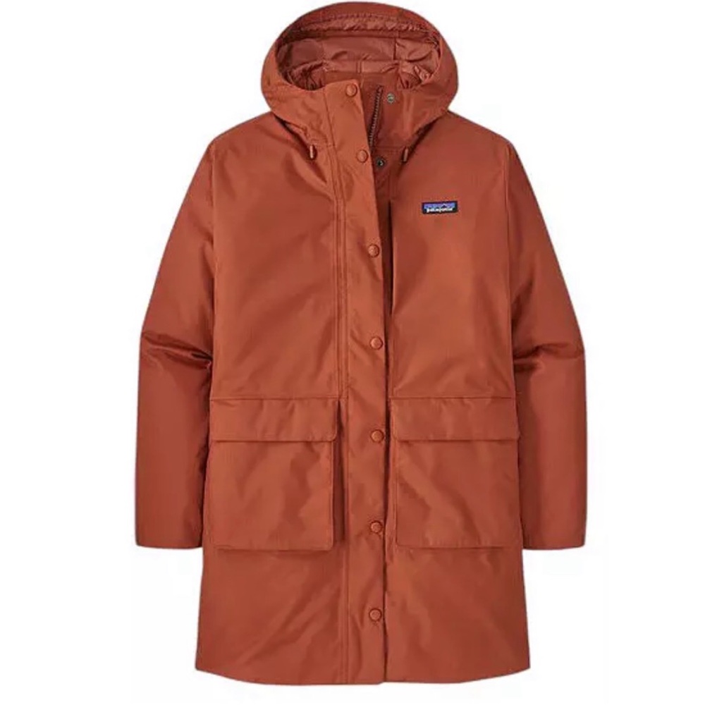 NWT PATAGONIA Women's Pine Bank 3-in-1 Parka Coat Burnshed Red long winter warm - Picture 2 of 8